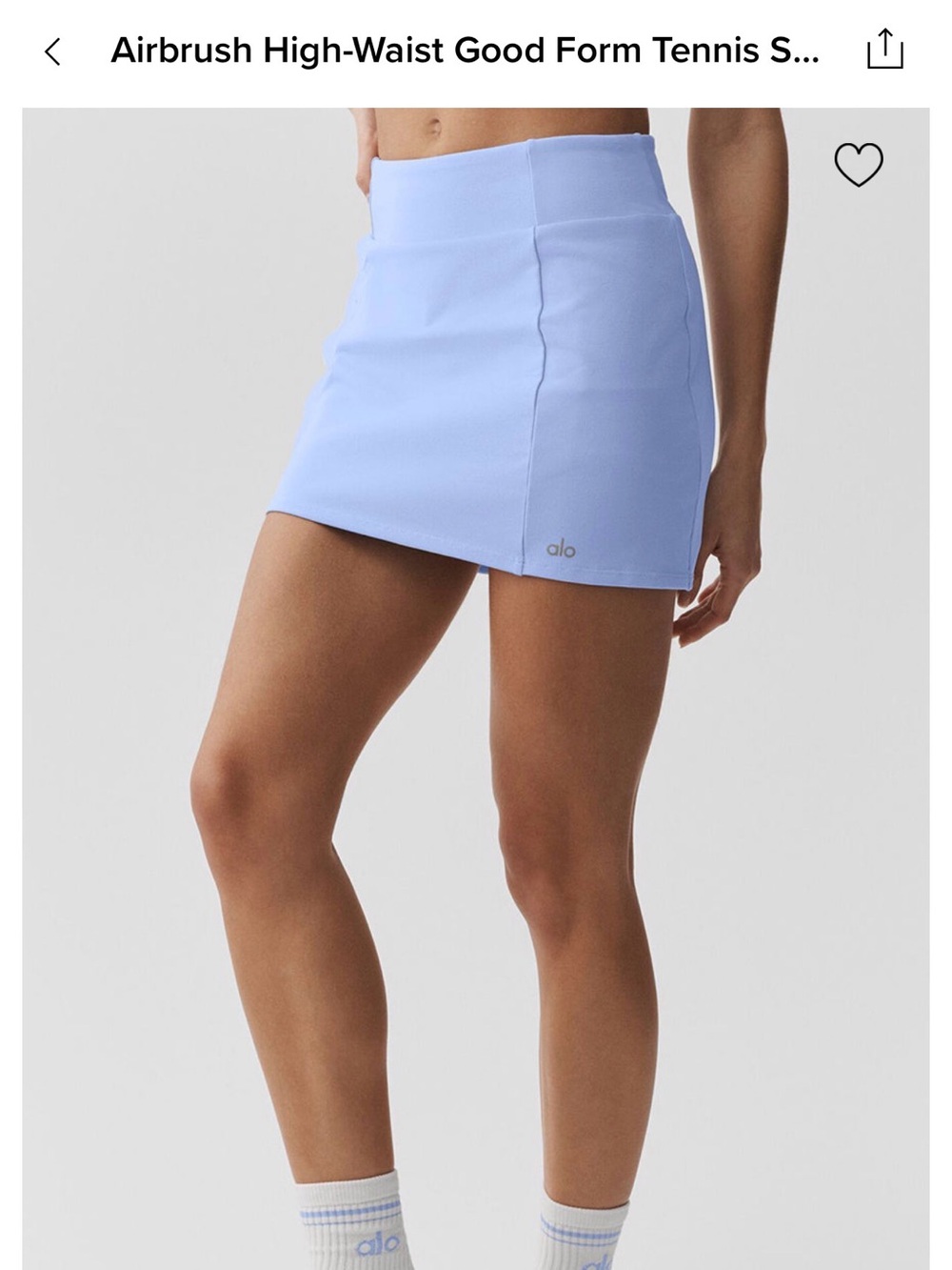 ALO Yoga Light Blue Athletic Skort